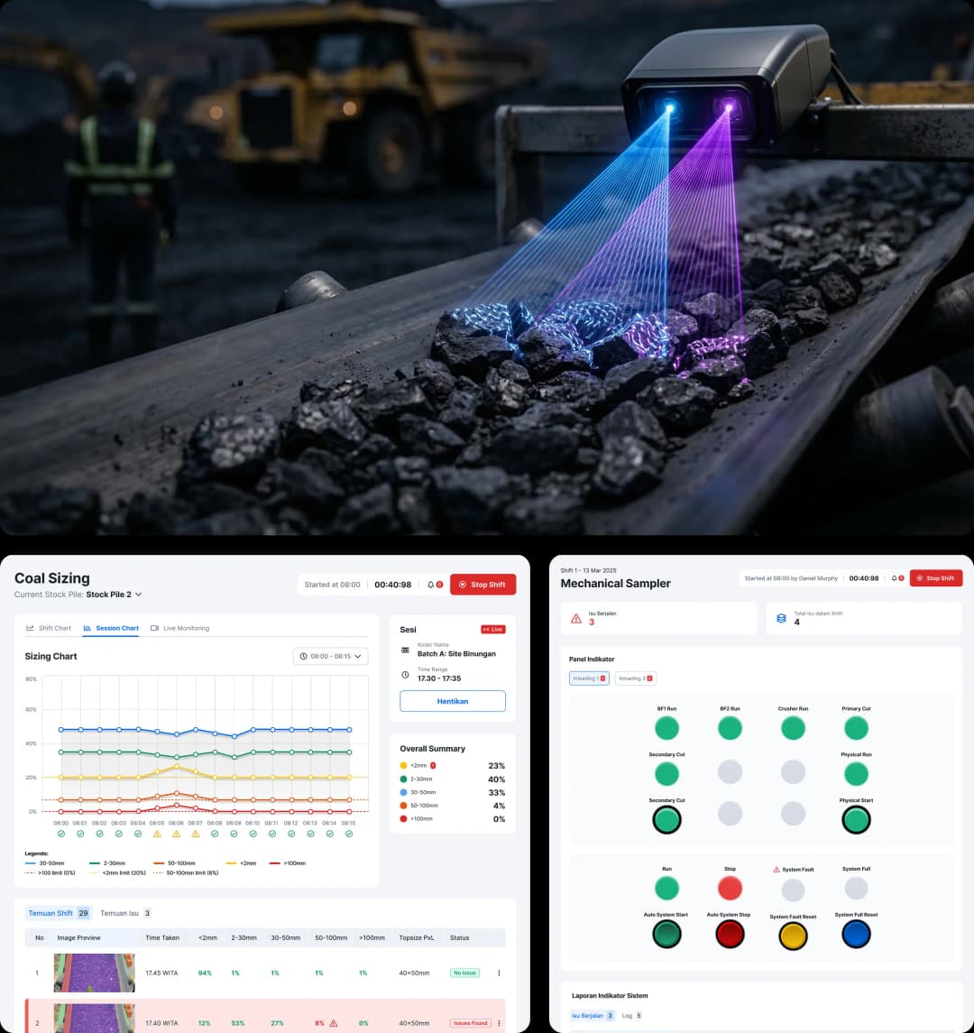 COSMOS: Turning Conveyor Vision into Coal Quality Intelligence